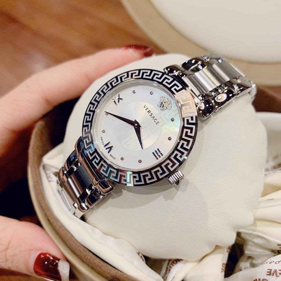 Đồng hồ đeo tay nữ chính hãng, đồng hồ nữ VERSACE Full box mặt tròn, siêu cao cấp, thời trang sang chảnh