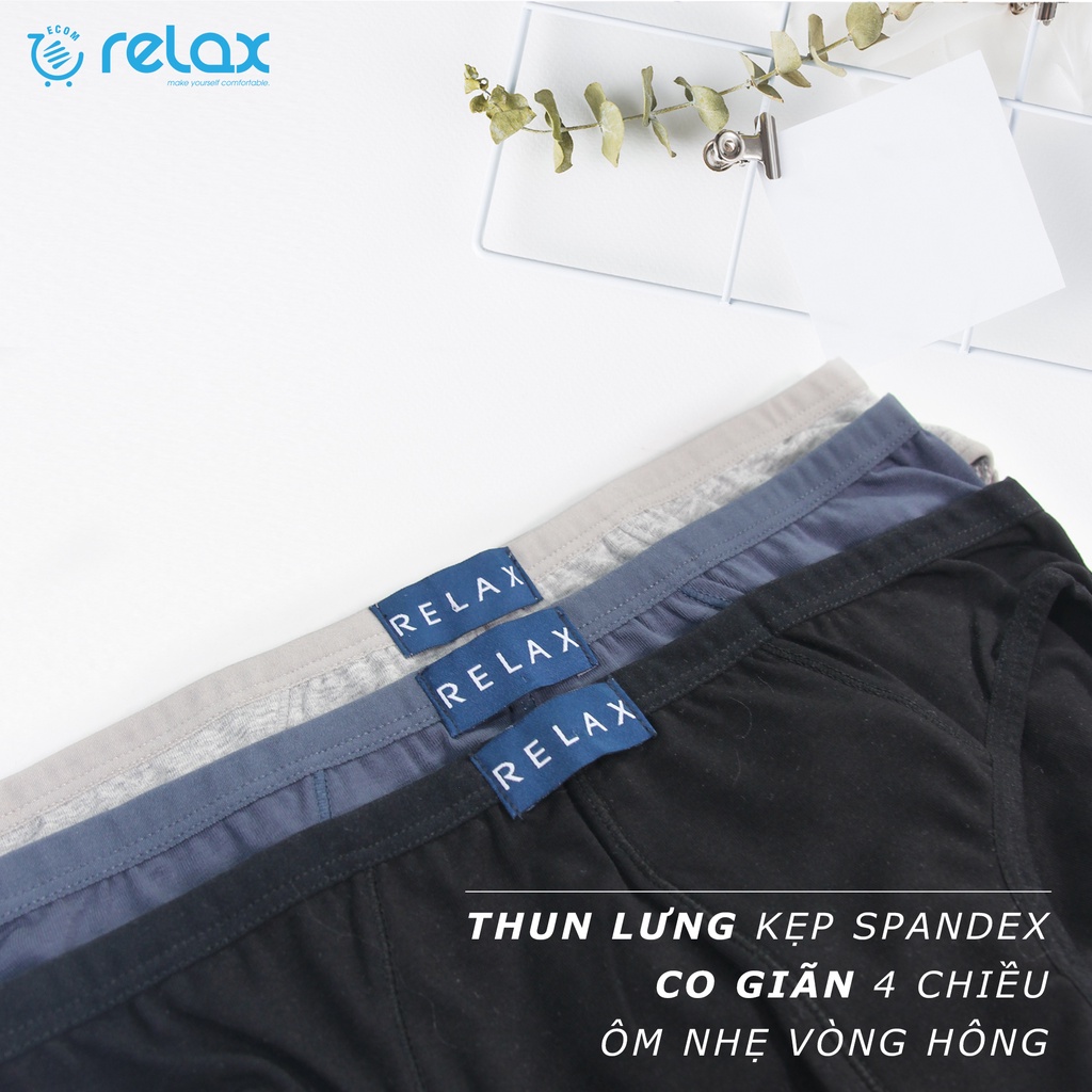 Combo 6 Quần Lót Nam Relax RL003 Dạng Brief-Cotton Kháng Khuẩn-Thun Lưng Siêu Bền