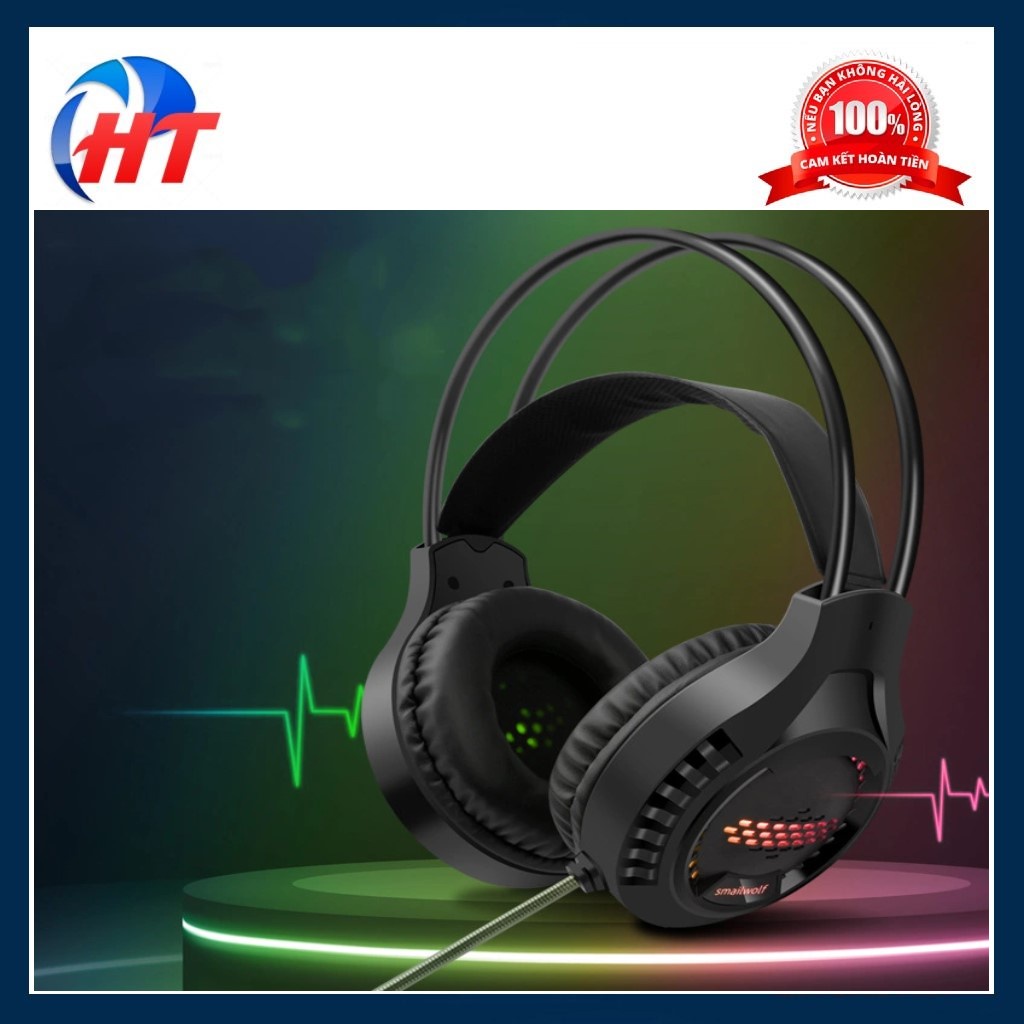 Tai nghe chụp tai AK3 chuyên game dành cho game thủ có mic chuyên nghiệp kèm đèn led 7 màu CỔNG 3.5MM + USB