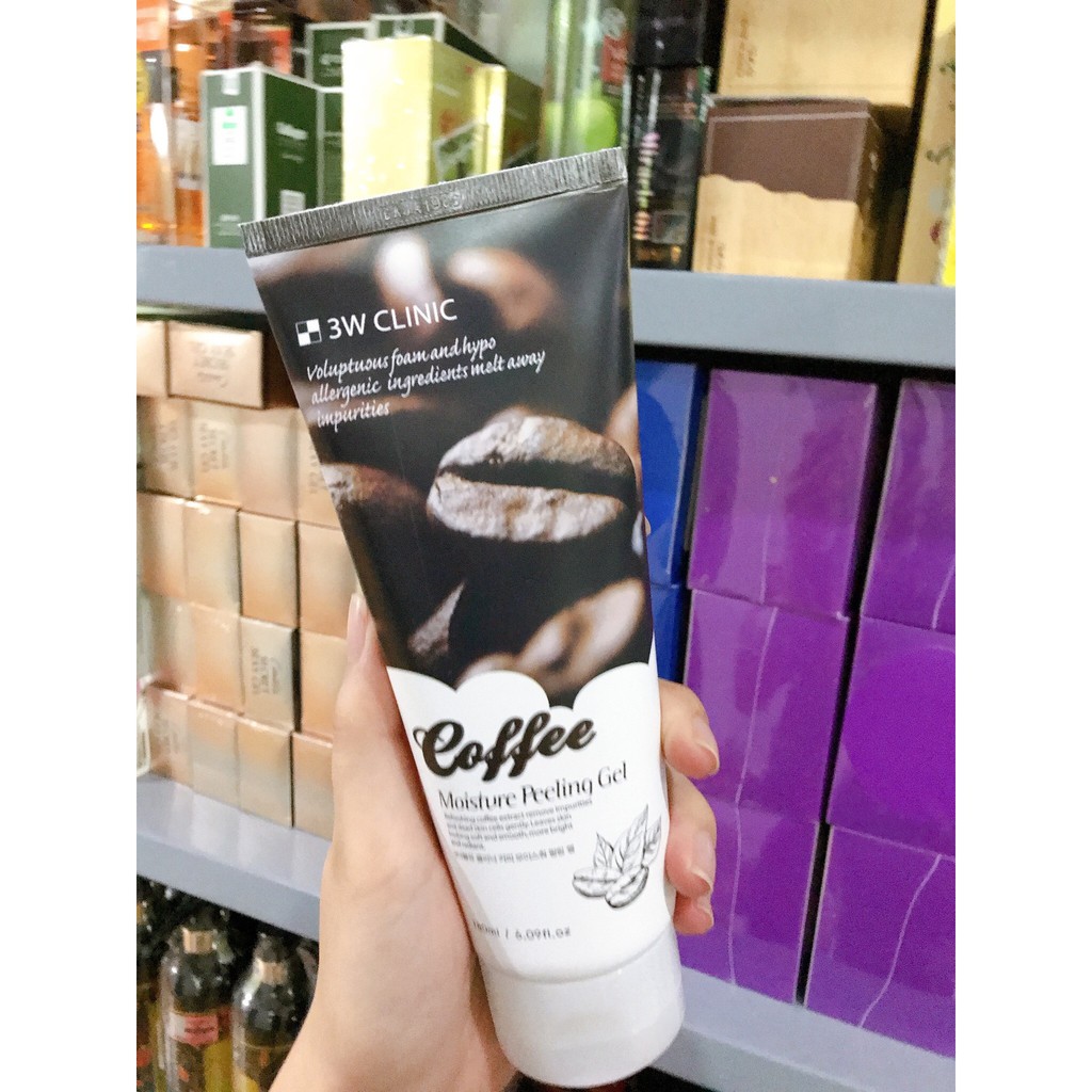 TẨY TẾ BÀO CHẾT 3W CLINIC RICE BRAN MOISTURE PEELING GEL.