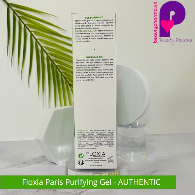 [CHÍNH HÃNG-HSD MỚI]Sữa rửa mặt Floxia Purifiant Purifying Gel dành cho da nhờn, mụn