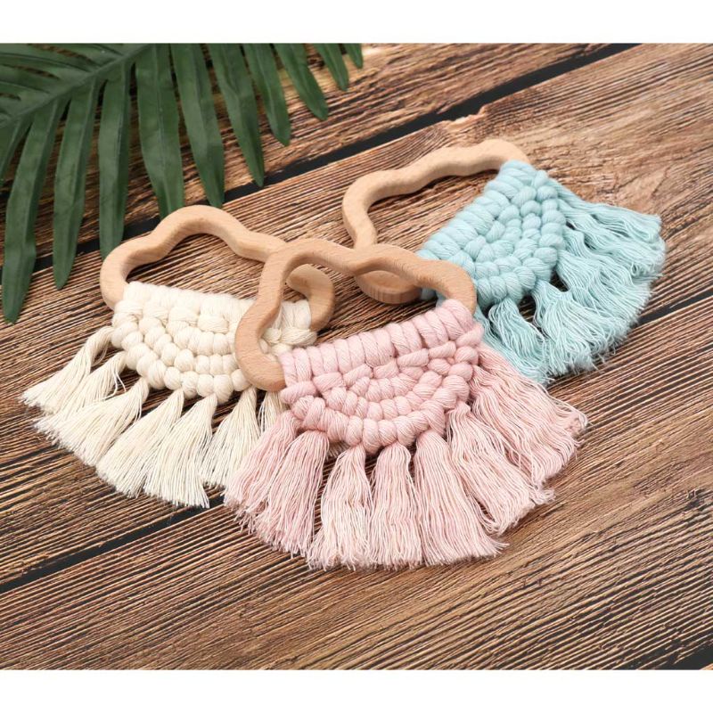 Đồ Chơi Vòng Tay Mọc Răng Hình Đám Mây Tự Nhiên Cho Bé