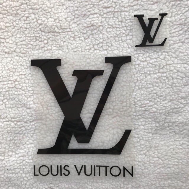 Hình dán nhiệt đủ size - logo LV