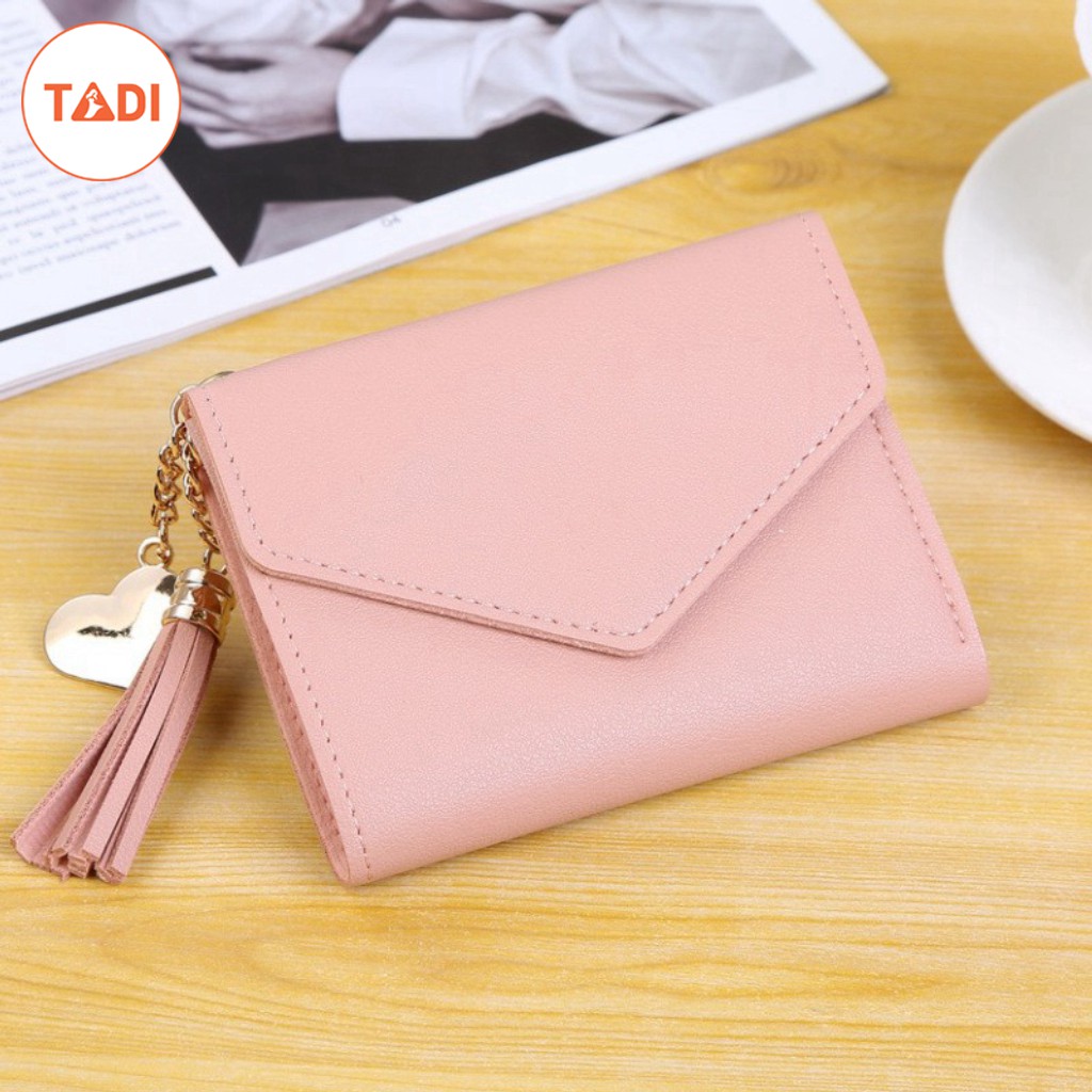 Ví cầm tay nữ mini cao cấp - Bóp da nữ đẹp phong cách Hàn Quốc - Thời trang Tadi
