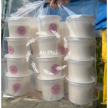 Set 50 cốc nhựa ly nhựa đựng kem cốc kem ly kem 140ml đựng sữa chua nước sốt trân châu