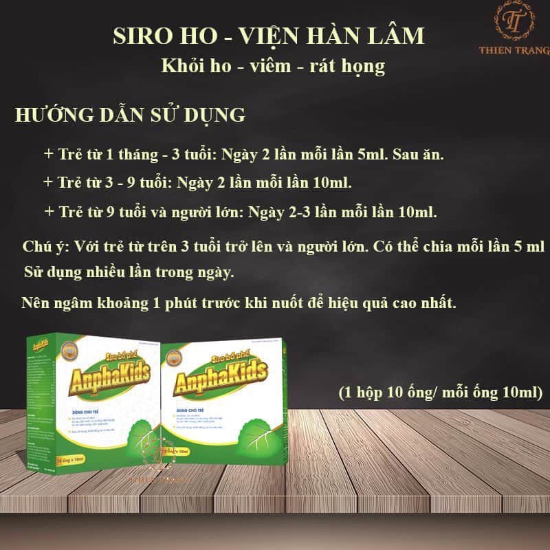 [HẾT HO - MŨI- HẠN CHẾ KHÁNG SINH] Siro ho bổ phế - VIỆN HÀN LÂM KHCNVN