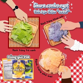 [ABI SNACK] {FREESHIP trên 50K } COMBO BÁNH TRÁNG 3 LOẠI VỊ NGỌT