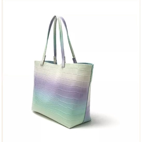 Túi tote đeo vai đi biển LIKEBAG phối màu da bóng DJ1973 - LIBAGI