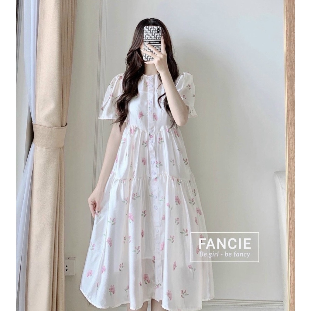 D37 ĐẦM BABYDOLL DÁNG DÀI HOA NHÍ 2 LỚP, ĐẦM BABYDOLL NỮ VOAN HOA XÒE BÁNH BÈO ĐI HỌC ĐI CHƠI DỄ THƯƠNG BEST