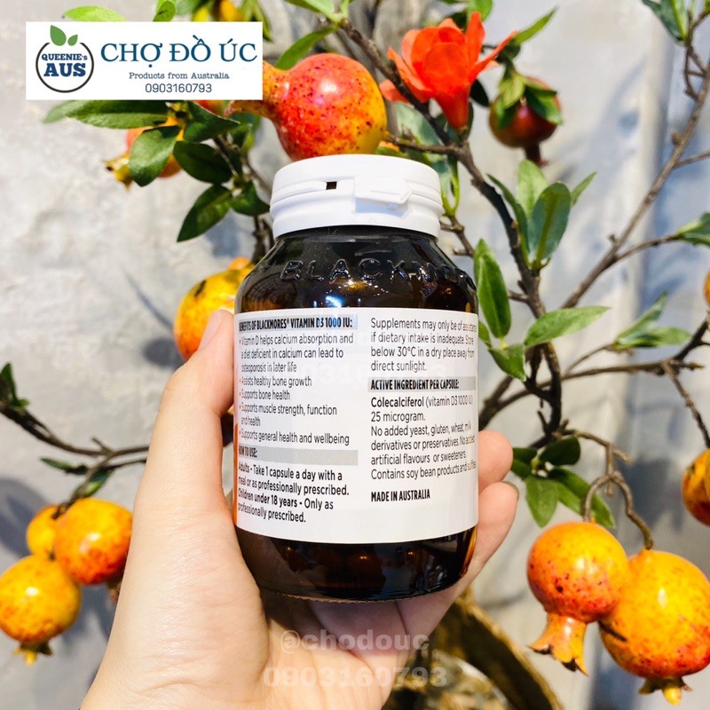 Viên BLACKMORES Vitamin D3 1000IU - nhập Úc 🇦🇺 | BigBuy360 - bigbuy360.vn