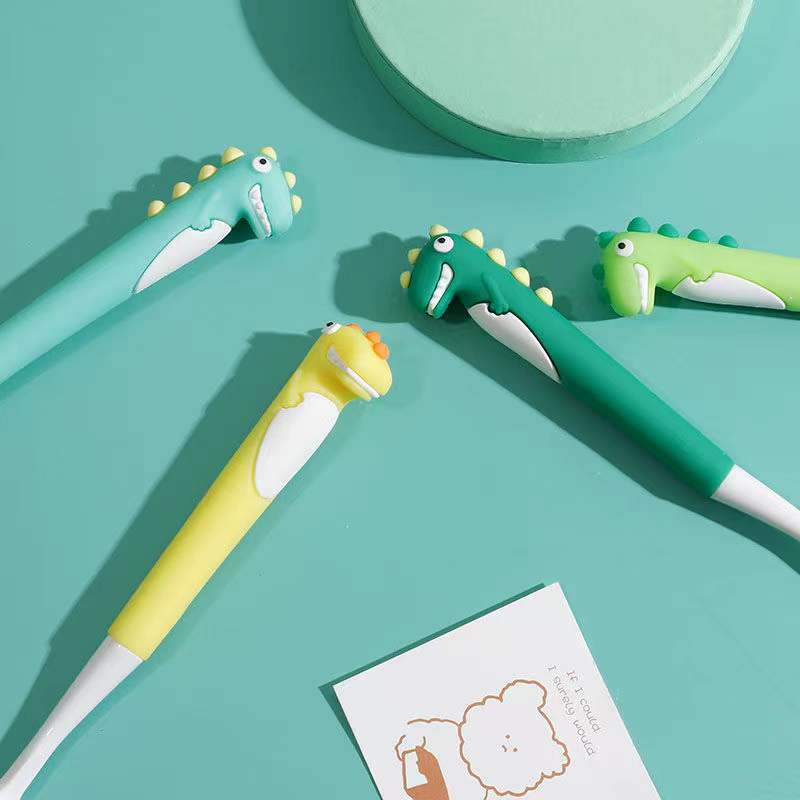 Bàn Chải Đánh Răng Lông Mềm Hình Khủng Long Cho Bé