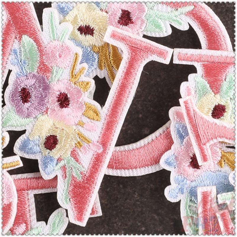 Sticker Ủi Thêu Hình Chữ Cái