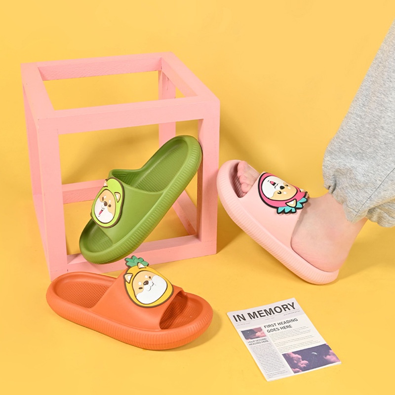 Dép Đi Trong Nhà Tắm In Hình Chú Chó Shiba Dễ Thương Cho Cặp Đôi