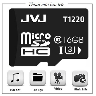Thẻ nhớ JVJ micro SDHC 64GB/32GB/16GB/8GB/4GB  Bảo Hành 5 Năm - chuyên dụng cho CAMERA, Điện thoại, Máy ảnh,..tốc độ cao