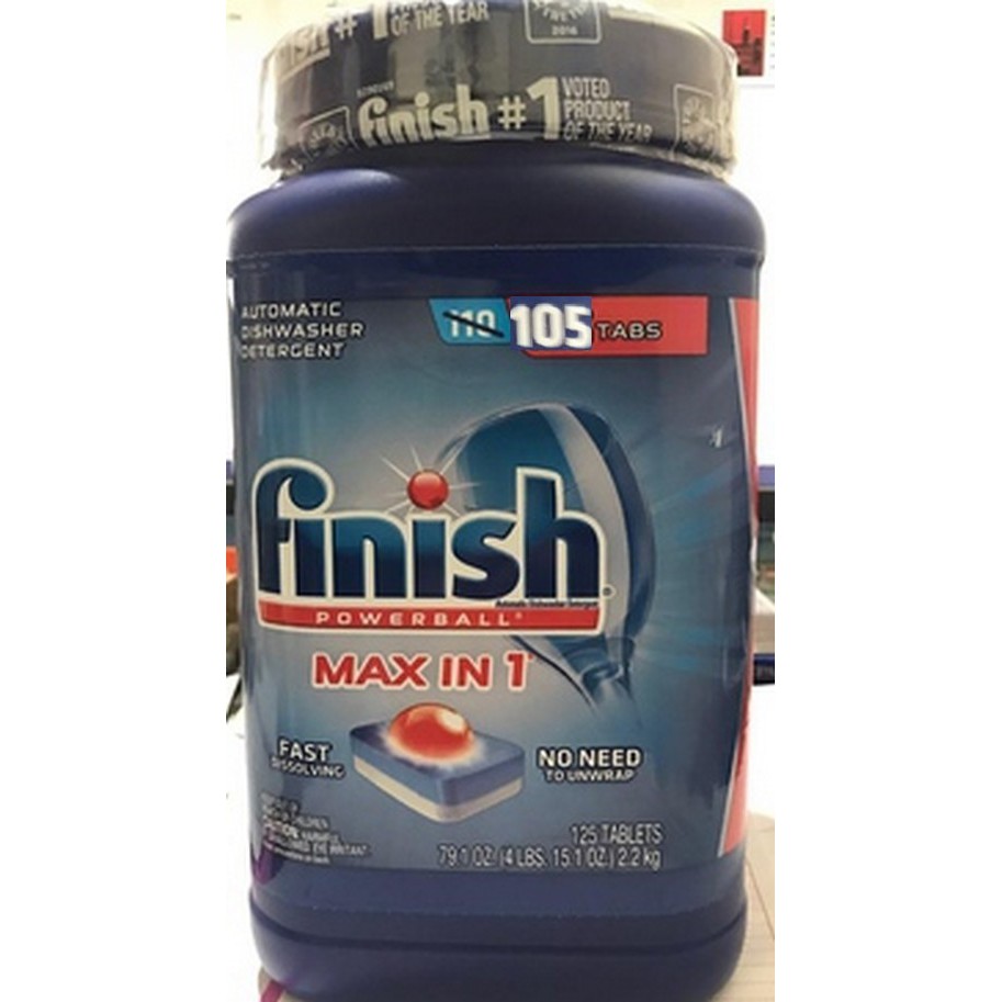 Viên rửa bát Finish 105 viên