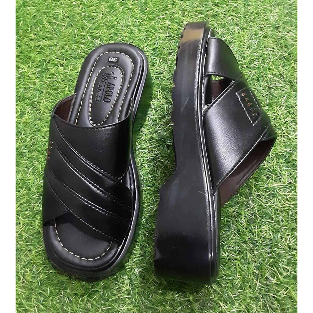 dép quai ngan nam, dép đế cao nam, đế cao 5 phân, chỉ may full đế siêu bền, chất liệu mềm mang êm chân, size từ 39-43.