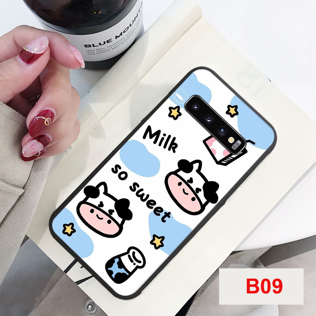 ỐP LƯNG SAMSUNG S10/S10E/S10 PLUS/S10 5G HÌNH BÒ SỮA MOO IN HÌNH ĐỘC LẠ