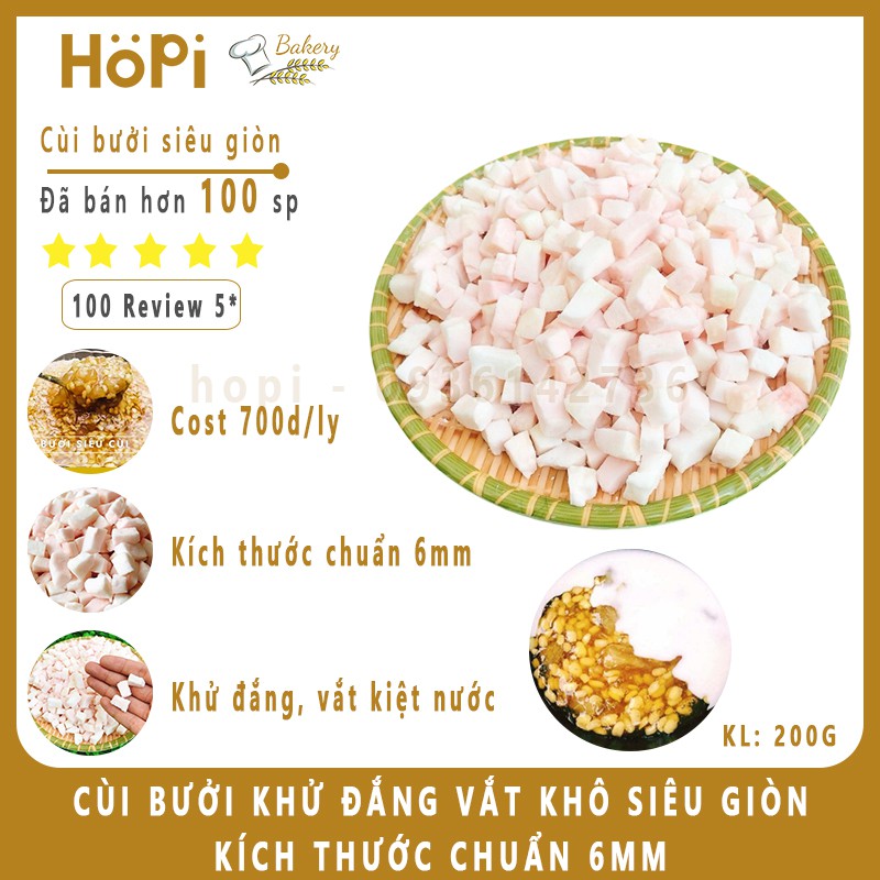 Set Chè Bưởi An Giang Cao Cấp Kèm Công Thức Nấu Độc Quyền Kinh Doanh - Tặng Bột Quấy Chè Chuyên Dụng