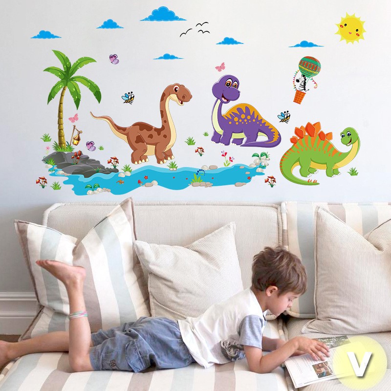 Decal dán tường Khủng long của bé