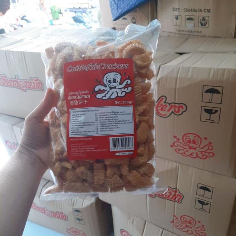 Snack Mực Thái 🦑 giòn rụm, thơm ngon. Bịch 200gr - Hình shop chụp