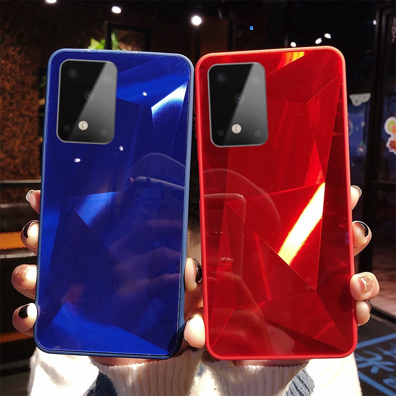 Ốp lưng bề mặt kim cương 3D sang trọng cho Samsung Galaxy A51 A71 S20 Ultra S20+