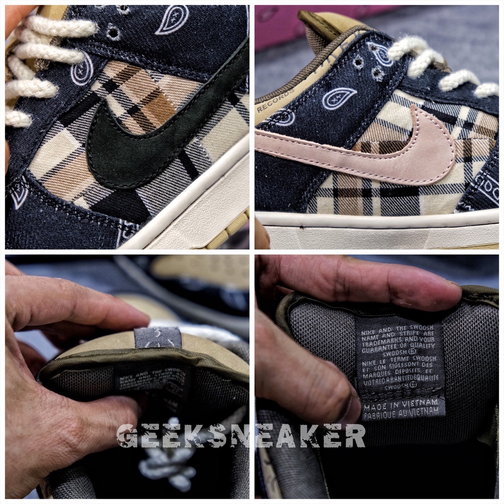 [GeekSneaker] Giày Sneaker SB Dunk Low x Travis Scott - NGuyên bản SC | BigBuy360 - bigbuy360.vn