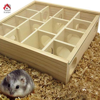 Đồ Chơi Mê Cung Gỗ Cho Chuột Hamster