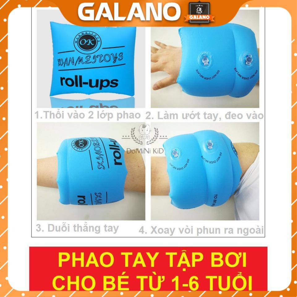 Phao Bơi Cho Bé Tập Bơi GALANO Đeo Cánh Tay An Toàn Trẻ Em 3 - 6 Tuổi SS-001127