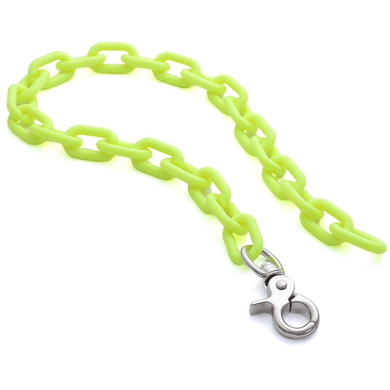 Vòng cổ dạng chuỗi dây xích chất liệu acrylic phong cách punk rock thời trang cá tính cho nữ