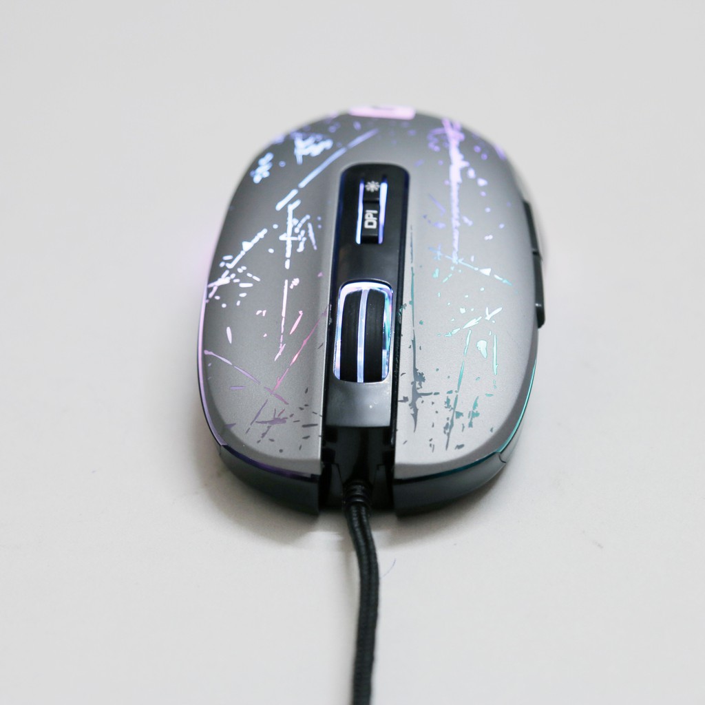 Wired Mouse Gaming Fuhlen Nine Series F200-Chuột chơi game Fuhlen F200 Bạc