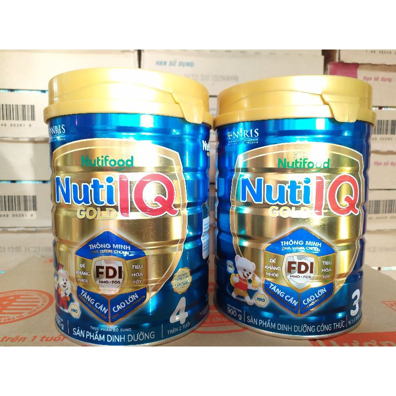 Sữa Nuti IQ Gold 3 và 4 900g