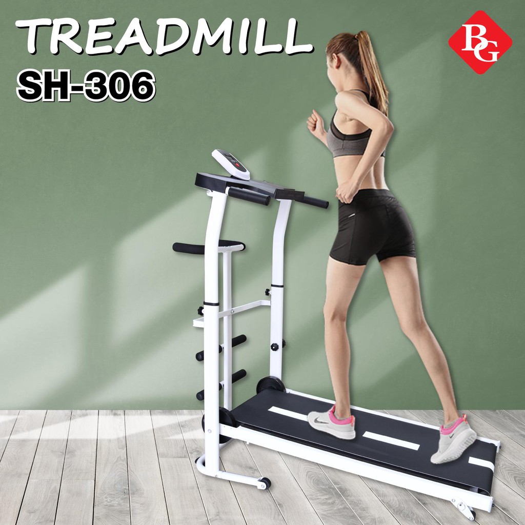 CHAIR19 -  Máy chạy bộ cơ đa năng mẫu mới Treadmill SH - S306 5 in 1 tặng kèm đĩa xoay eo cao cấp 360 độ