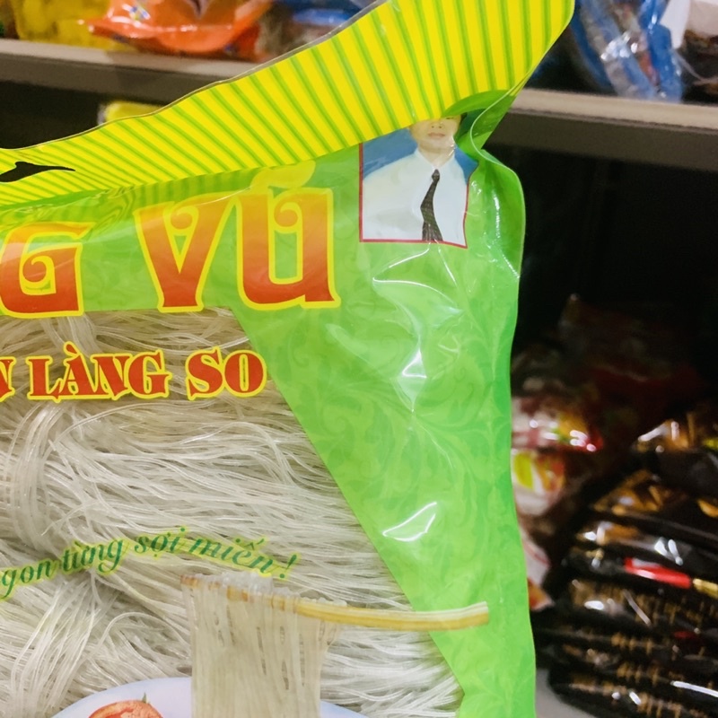 Miến Dong Long Vũ Gói 500g, sợi nhỏ giòn dai