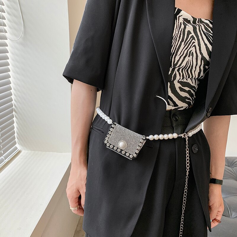 Túi Đeo Chéo JASMIN NOIR Dáng Nhỏ Phối Hạt Ngọc Trai Đơn Giản Sang Trọng 2021