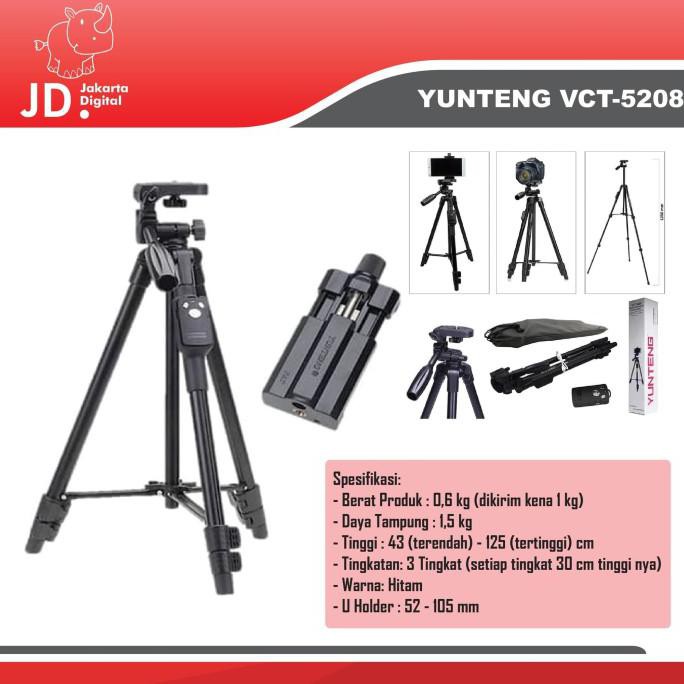 Chân Tripod Yunteng Vct-5208 Bluetooth Ori 0512