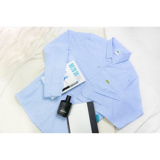 🔴 Áo Sơ Mi Lacoste Cá Sấu - Màu Xanh Da Trời