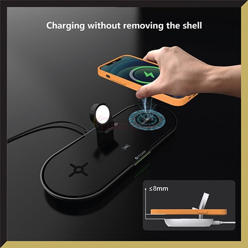 Đế sạc không dây Mazer Infinite.Boost Mag.Desk Quad Charging Stand III M-EGWQ357 - Hàng chính hãng