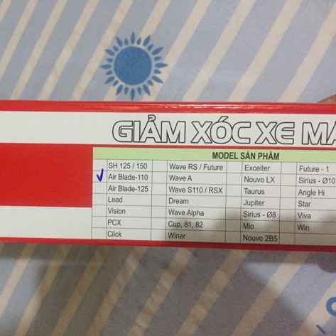 Giảm xóc sau hãng Detex dành cho xe Air Blade 110