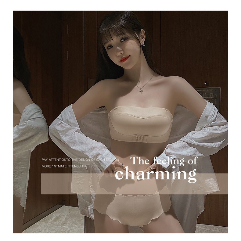 Áo lót không dây vô hình chống trượt nâng ngực thời trang mùa hè thiết kế đặc biệt mặc áo cưới cho nữ