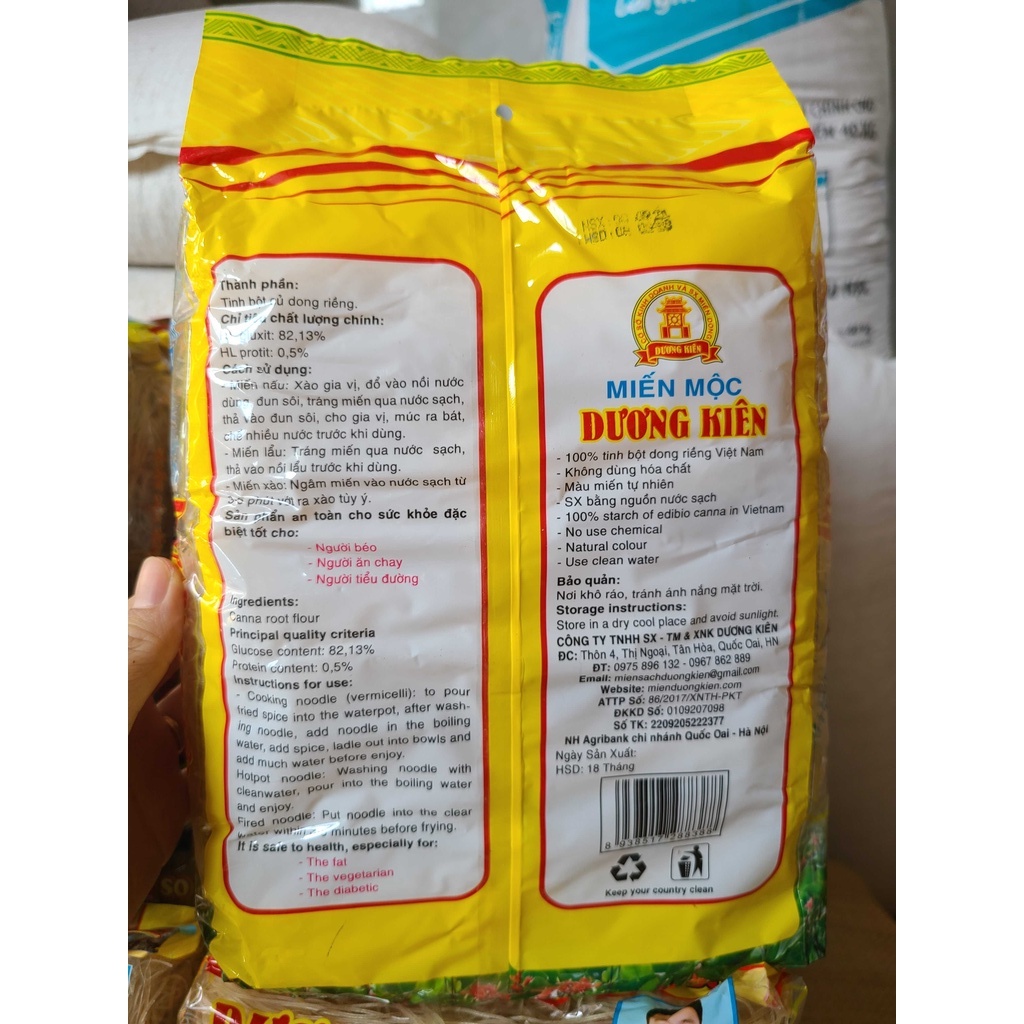 Miến dong Hà Nội - Miến mộc Hà nội - không phẩm màu, hóa chất