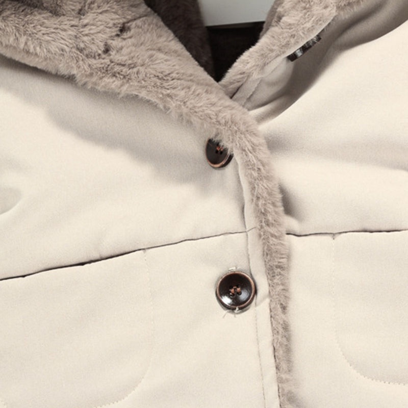 Áo khoác lót lông đuôi tôm tai thỏ cho bé trai bé gái