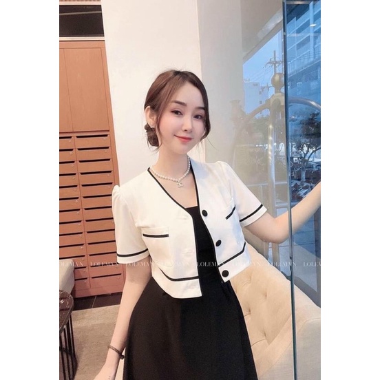 SET BỘ váy 2 dây kèm áo khoác ngoài
