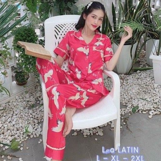 Đồ Bộ Mặc Nhà Pijama Lụa Latin Cao Cấp Mềm Mượt Hàng Có Size🎀Giảm 10K Đơn 200K | BigBuy360 - bigbuy360.vn