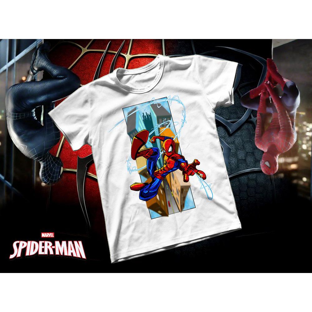 Áo thun Cotton Unisex - Movie - Spider Man - Spider man city