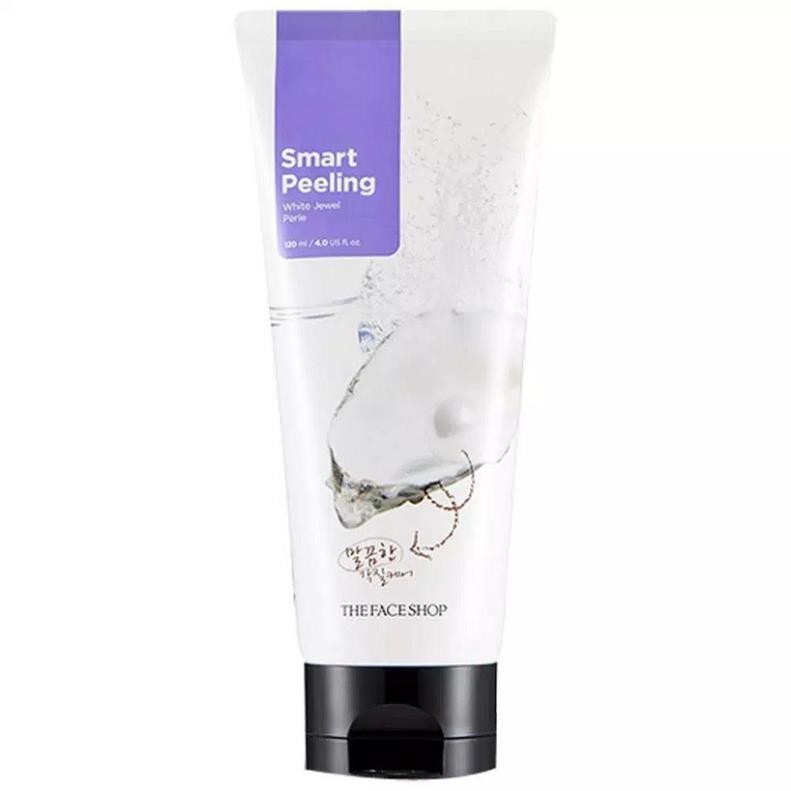  [Chuẩn Auth] Tẩy tế bào chết ngọc trai The Face Shop Smart White Jewel Peeling 120ml | BigBuy360 - bigbuy360.vn