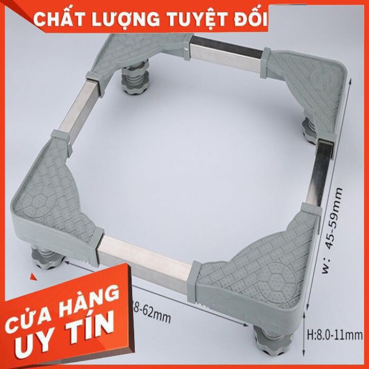 [HÀNG LOẠI 1]Chân Kê Máy Giặt Tủ Lạnh Đế Kê Chân Tủ Lạnh Máy Giặt Bằng Inox Đa Năng | BigBuy360 - bigbuy360.vn