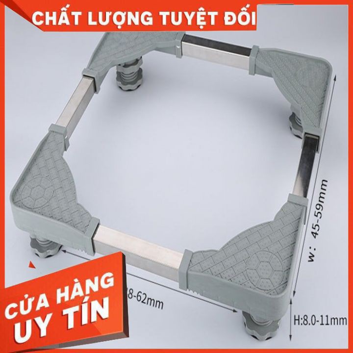 Kệ máy giặt ,tủ lạnh, đế kê chân tủ lạnh máy giặt, máy sấy bằng Inox đa năng