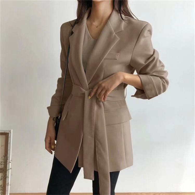 Áo Khoác blazer Dáng Rộng Màu Đen Phong Cách Hàn Quốc Thời Trang Mùa Xuân  Cho Nữ