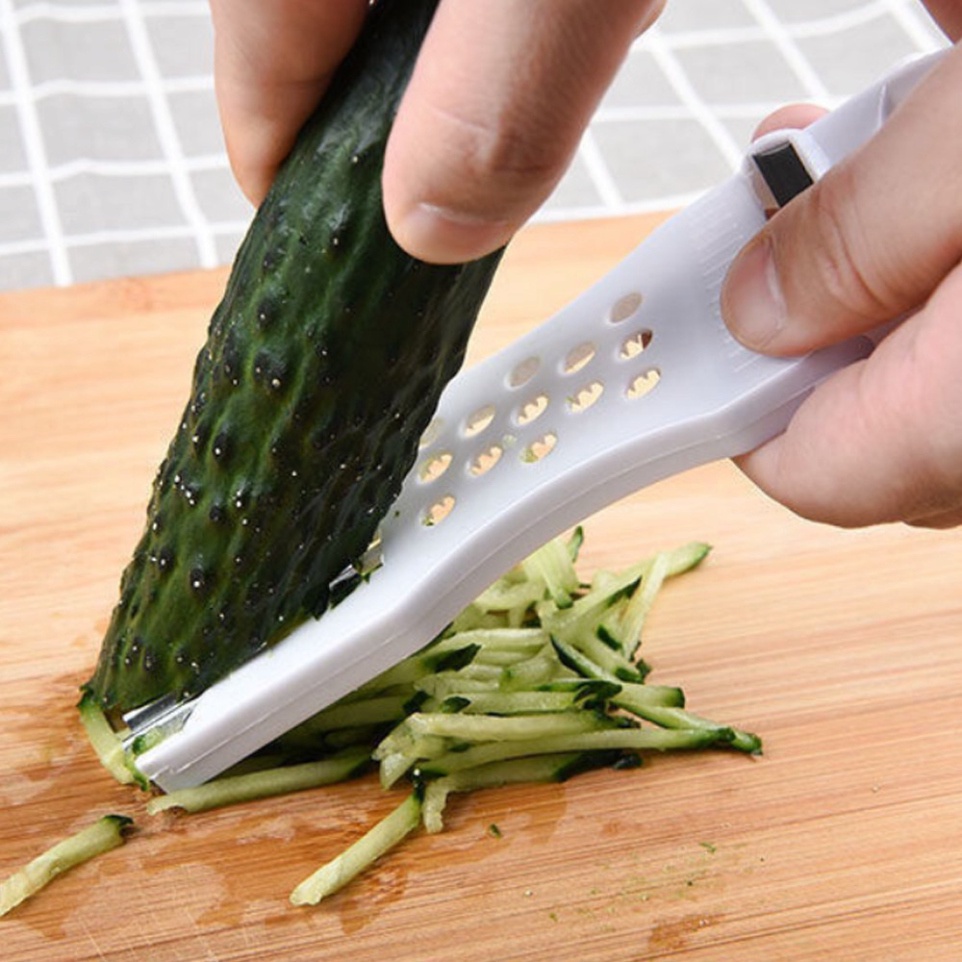 Nạo củ quả inox đa năng 2 in 1 chống han gỉ, dụng cụ nạo củ quả và bào sợi nhanh chóng tiện lợi DANA