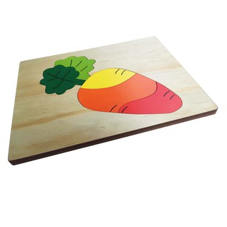 Đồ chơi giáo dục Việt For Kids - Tranh ghép 20x25 - Củ cà rốt - VT3P-0126-3